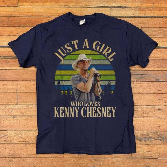 Tops - Just A Girl Who Loves Kenny Chesney - Unisex Tshirt